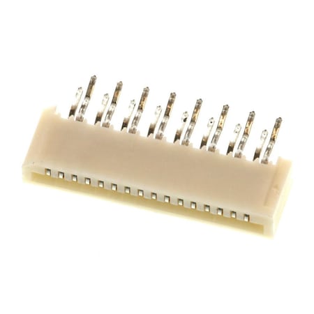Molex Ffc/Fpc Connector, 16 Contact(S), 1 Row(S), Female, Straight, 0.039 Inch Pitch, Solder Terminal, 528061610
